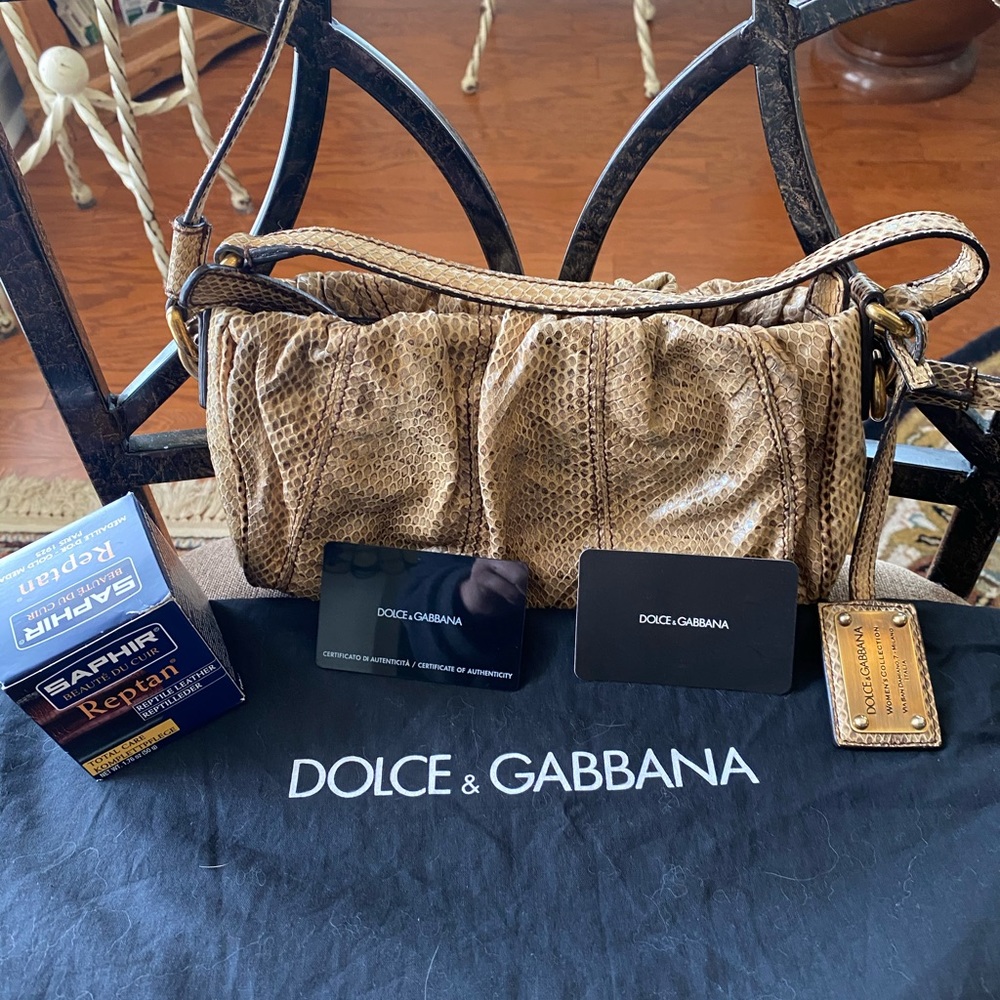 Dolce & Gabbana Miss Night & Day Python Leather